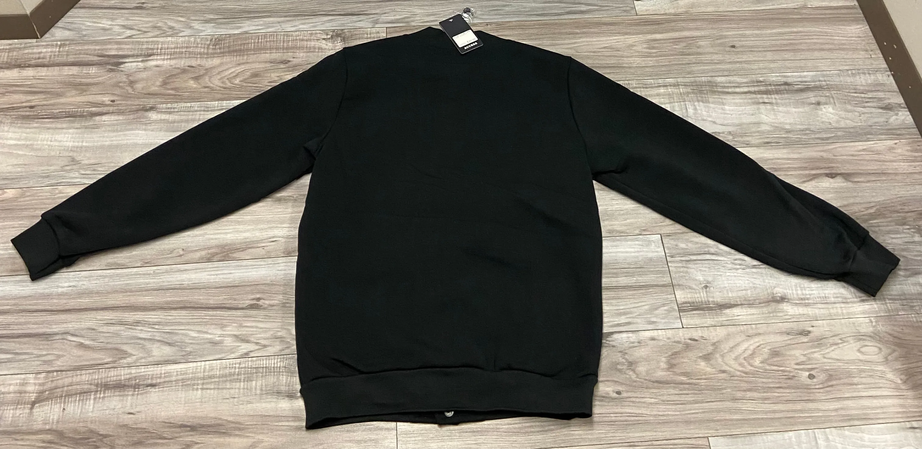 ACCESS MEN'S VARSITY JACKET (BLACK/BLACK)