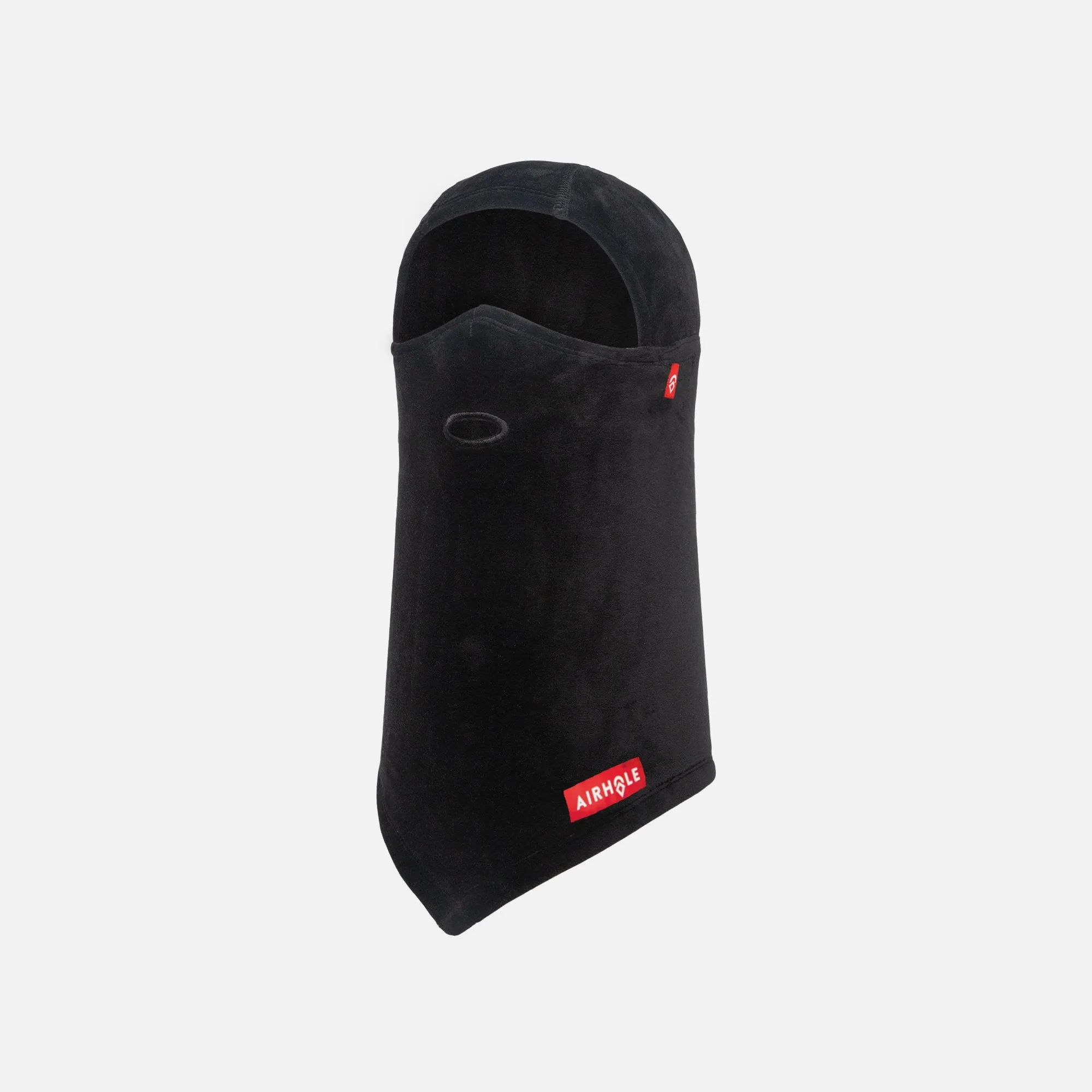 Airhole Balaclava Hinge Milk Fleece Face Mask - Black