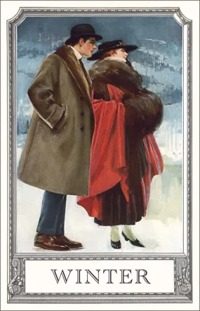 AM-697 Fashion in Winter - Vintage Image