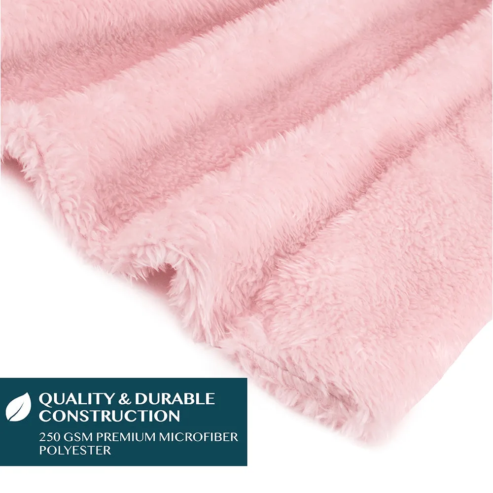 Angel Wrap Hoodie Sherpa Fluffy Poncho Blanket