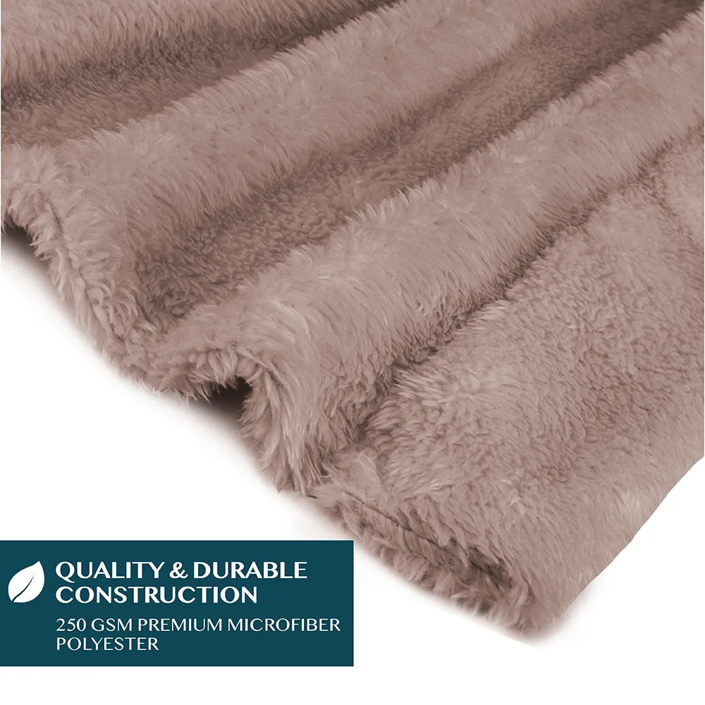 Angel Wrap Hoodie Sherpa Fluffy Poncho Blanket