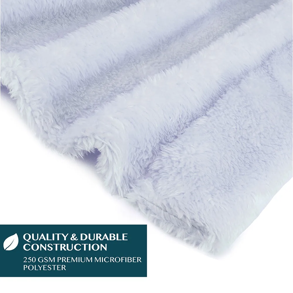 Angel Wrap Hoodie Sherpa Fluffy Poncho Blanket