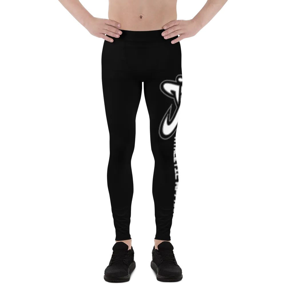 Athletic Apparatus Black White logo V2 Men's Leggings