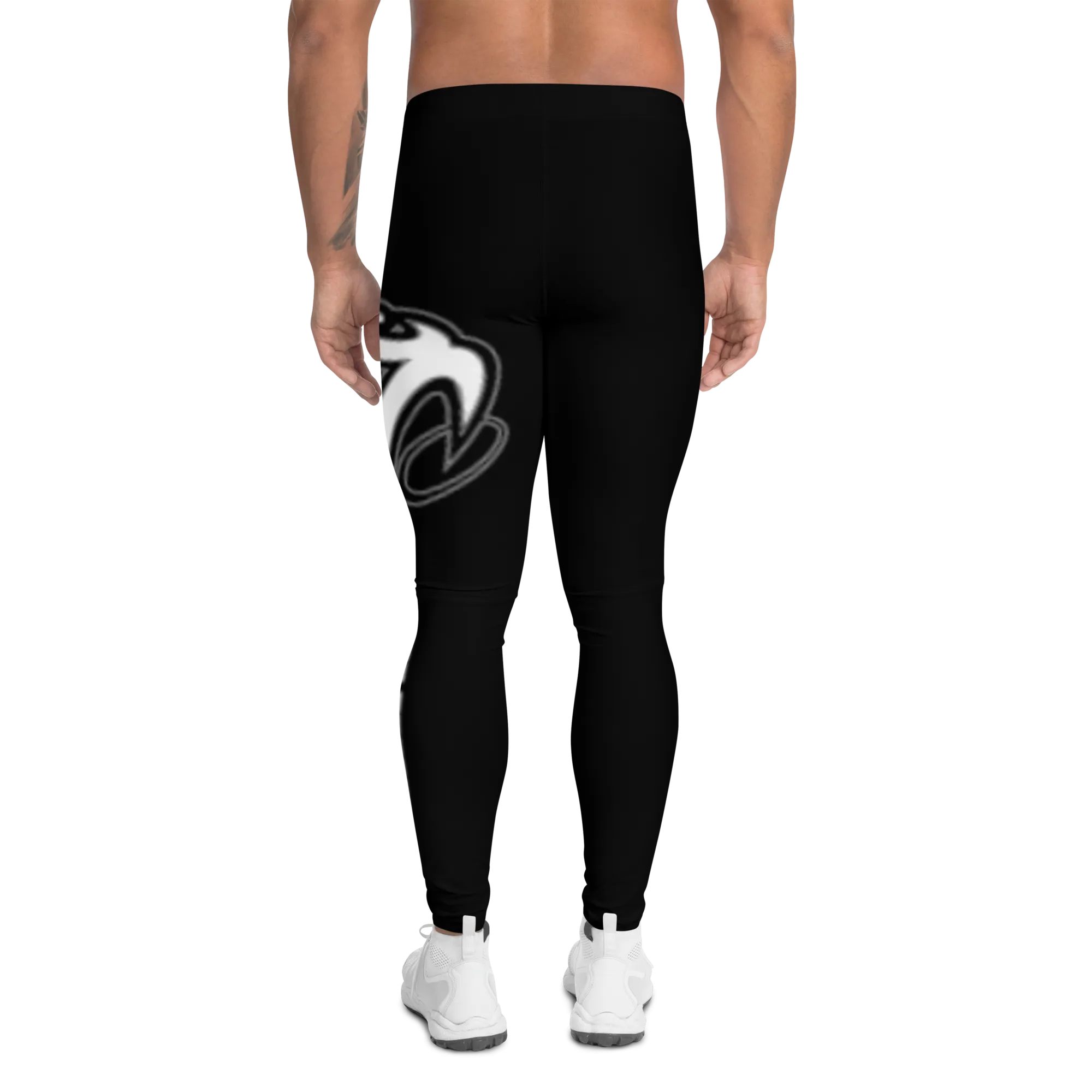 Athletic Apparatus Black White logo V2 Men's Leggings