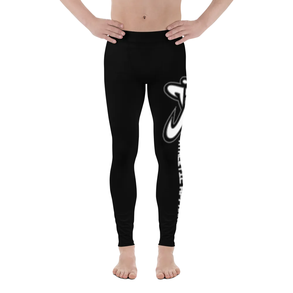 Athletic Apparatus Black White logo V2 Men's Leggings