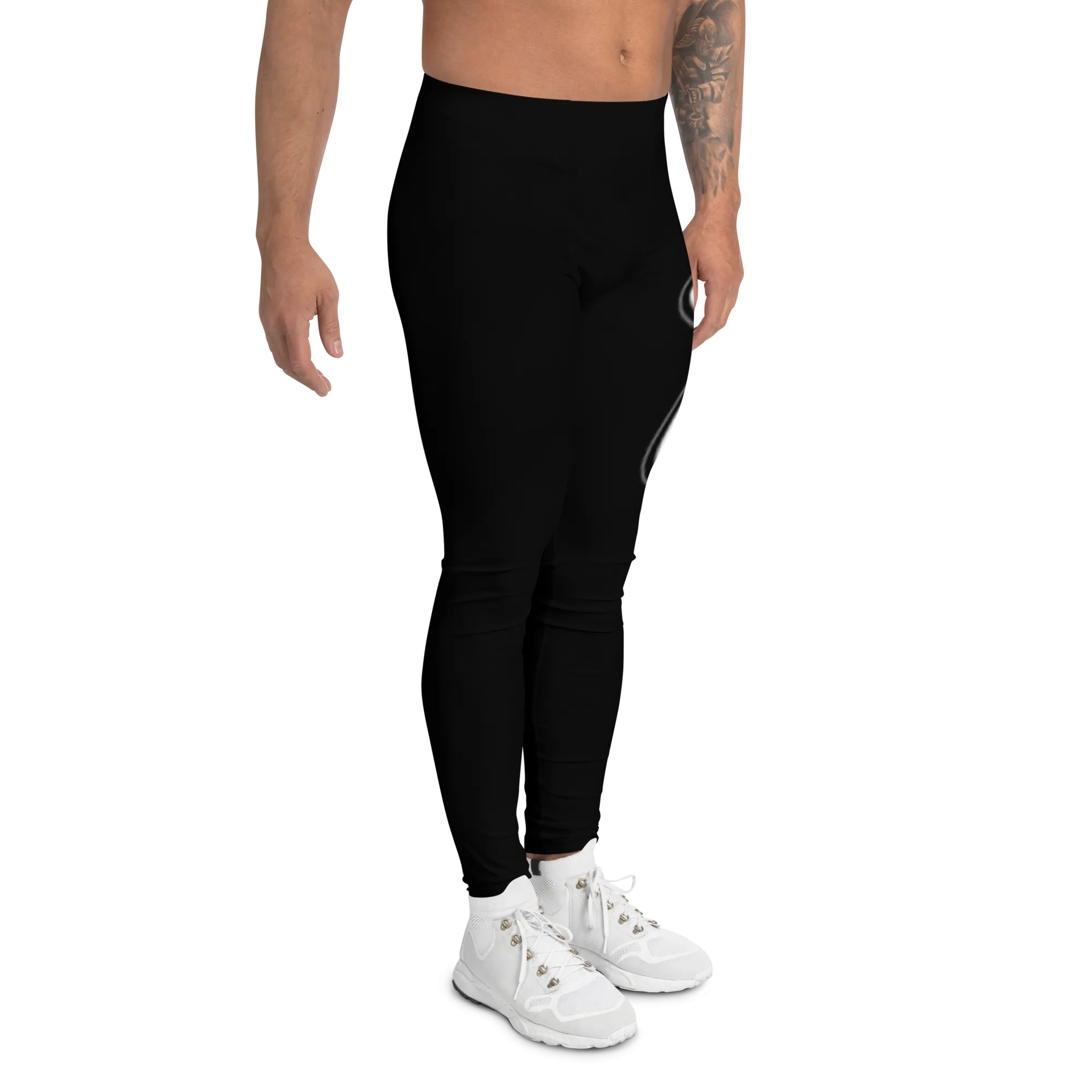 Athletic Apparatus Black White logo V2 Men's Leggings