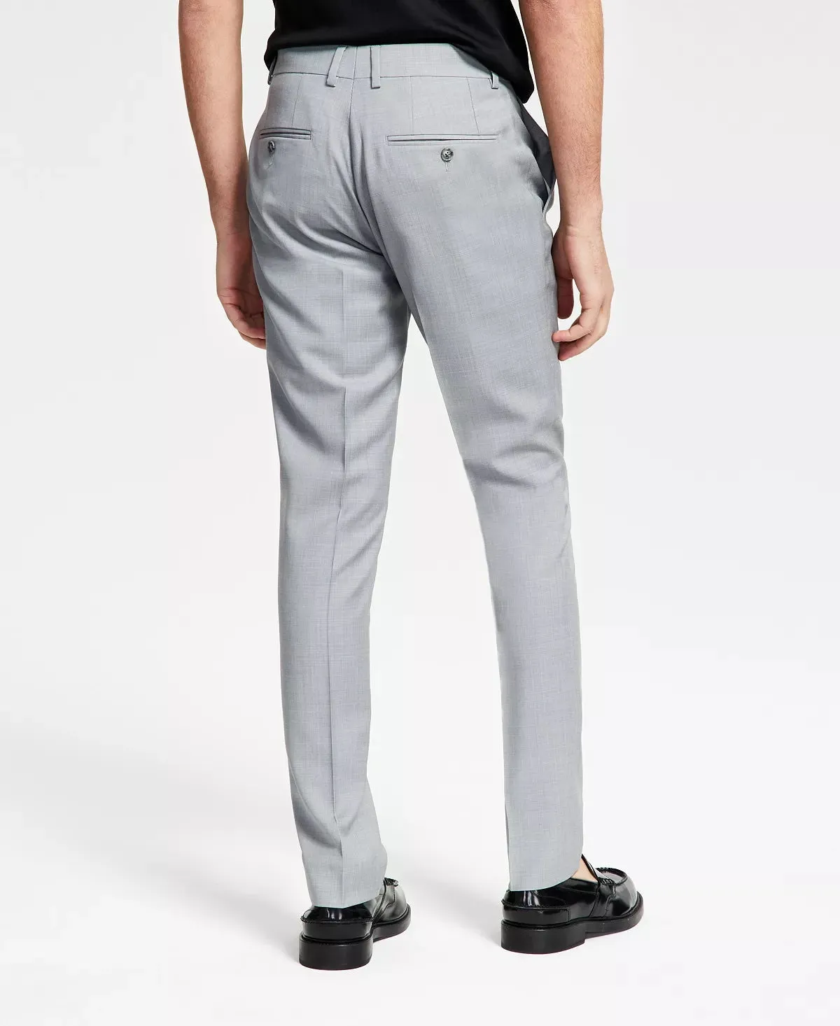 Bar Iii Mens Slim fit Dress Pants 38 / 30 Light Grey
