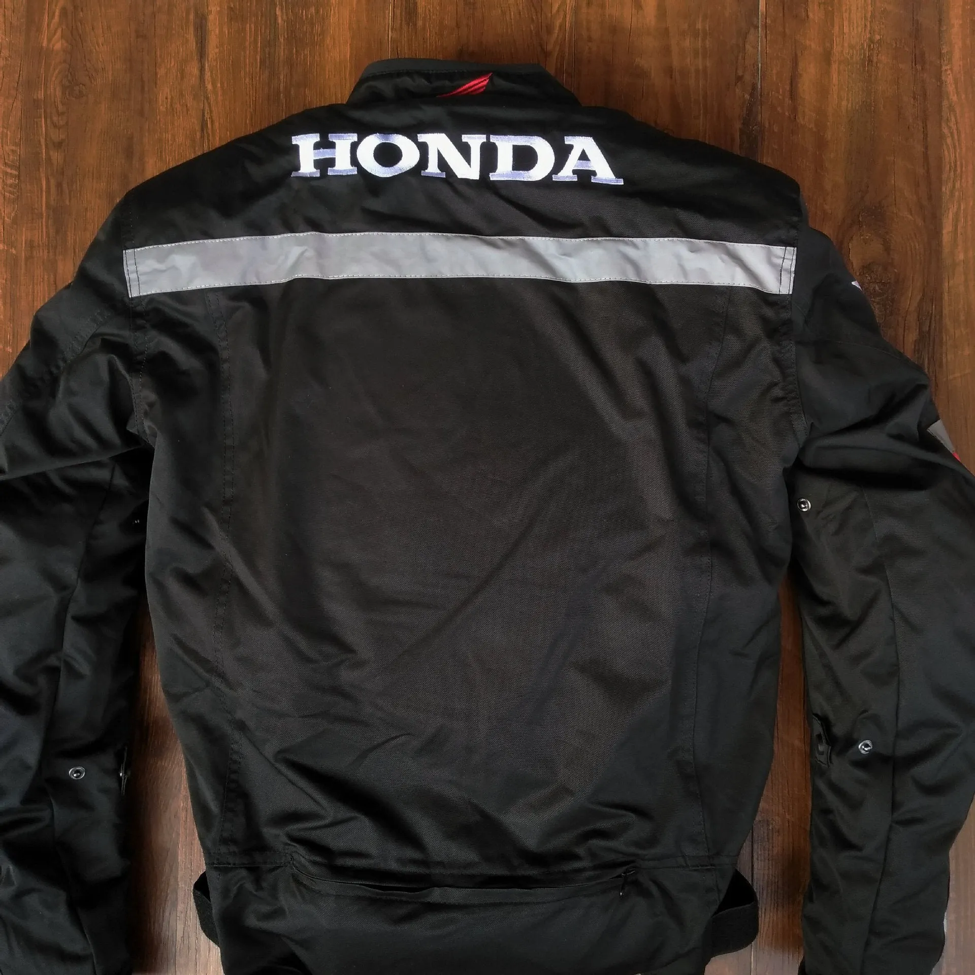 Black Varsity Jacket Racer Jacket Motorcycle Cycling Clothing Male Racing Anti-Fall Knight Motorcycle Jacket