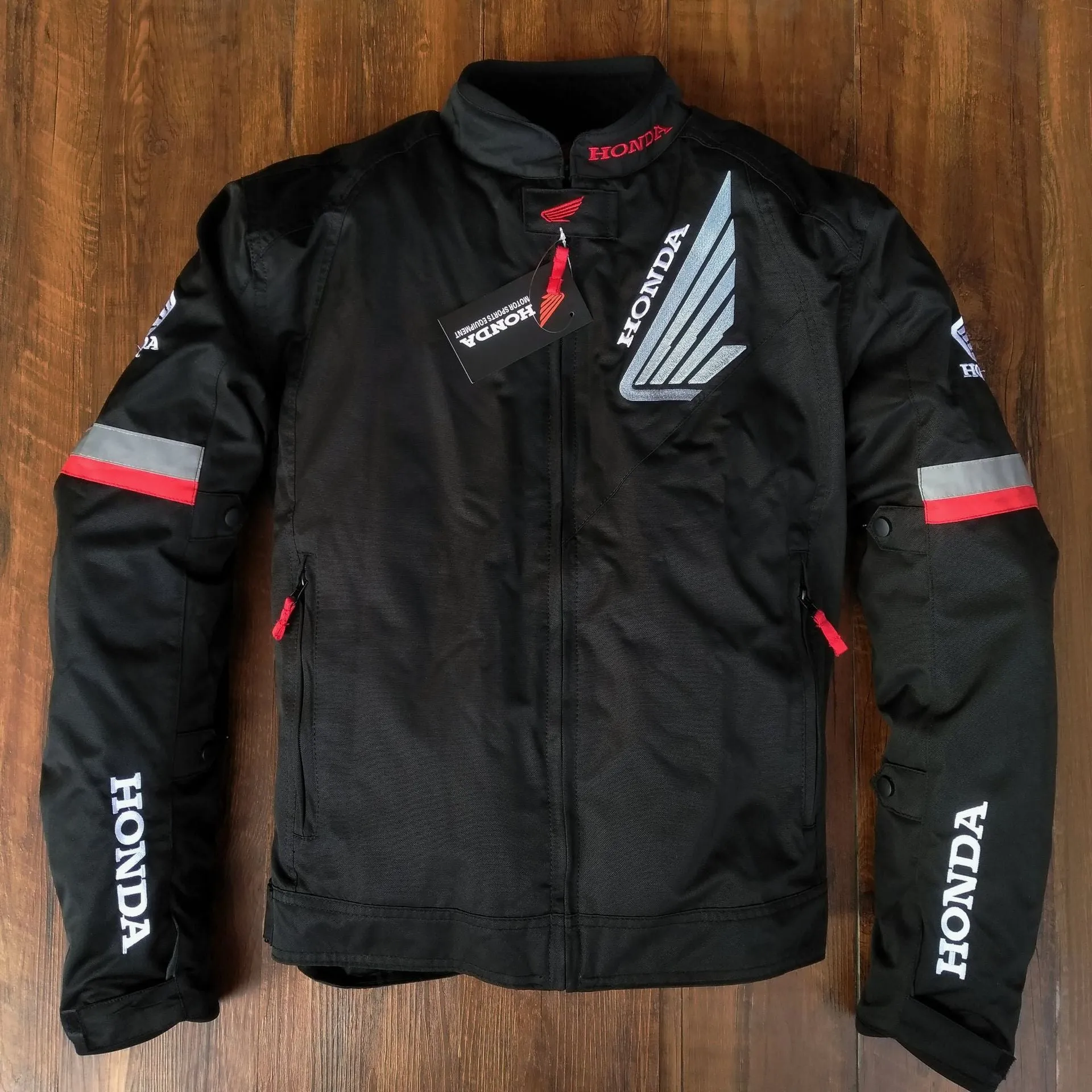 Black Varsity Jacket Racer Jacket Motorcycle Cycling Clothing Male Racing Anti-Fall Knight Motorcycle Jacket