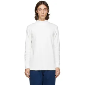 Blue Blue Japan Off-White Hand-Dyed Rib Knit Turtleneck