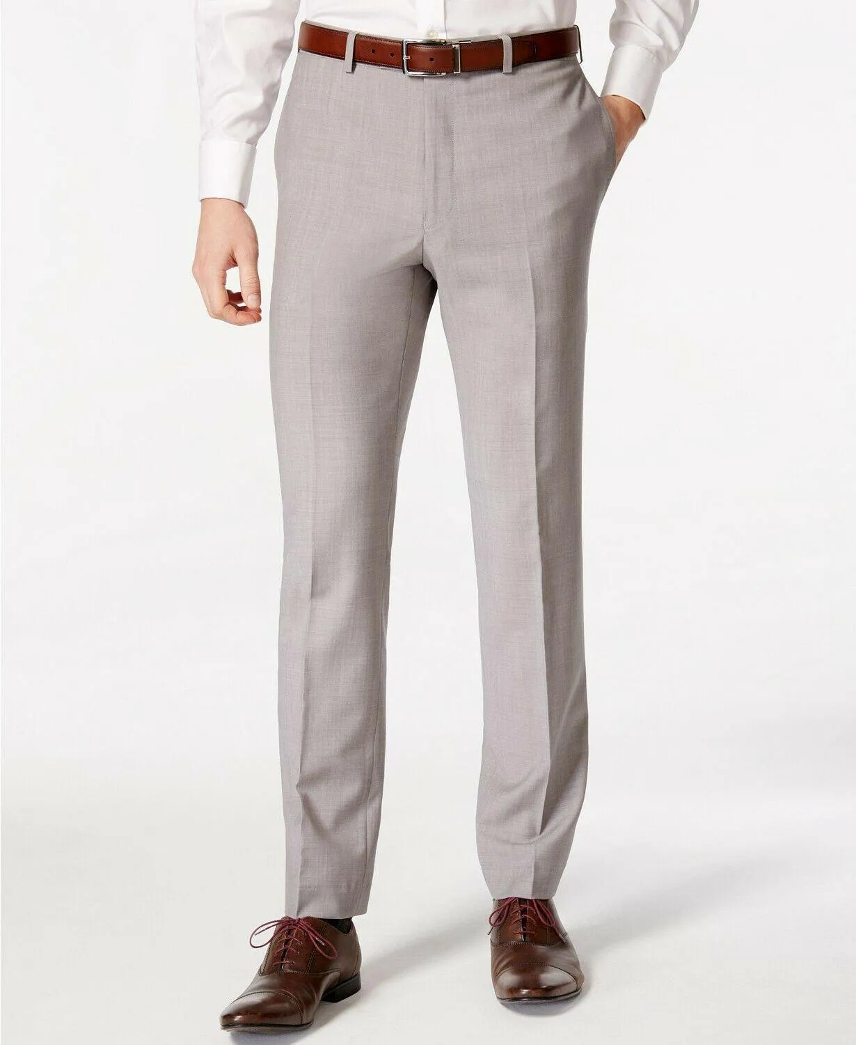 Calvin Klein Mens Slim fit Dress Pants 36 / 30 Green