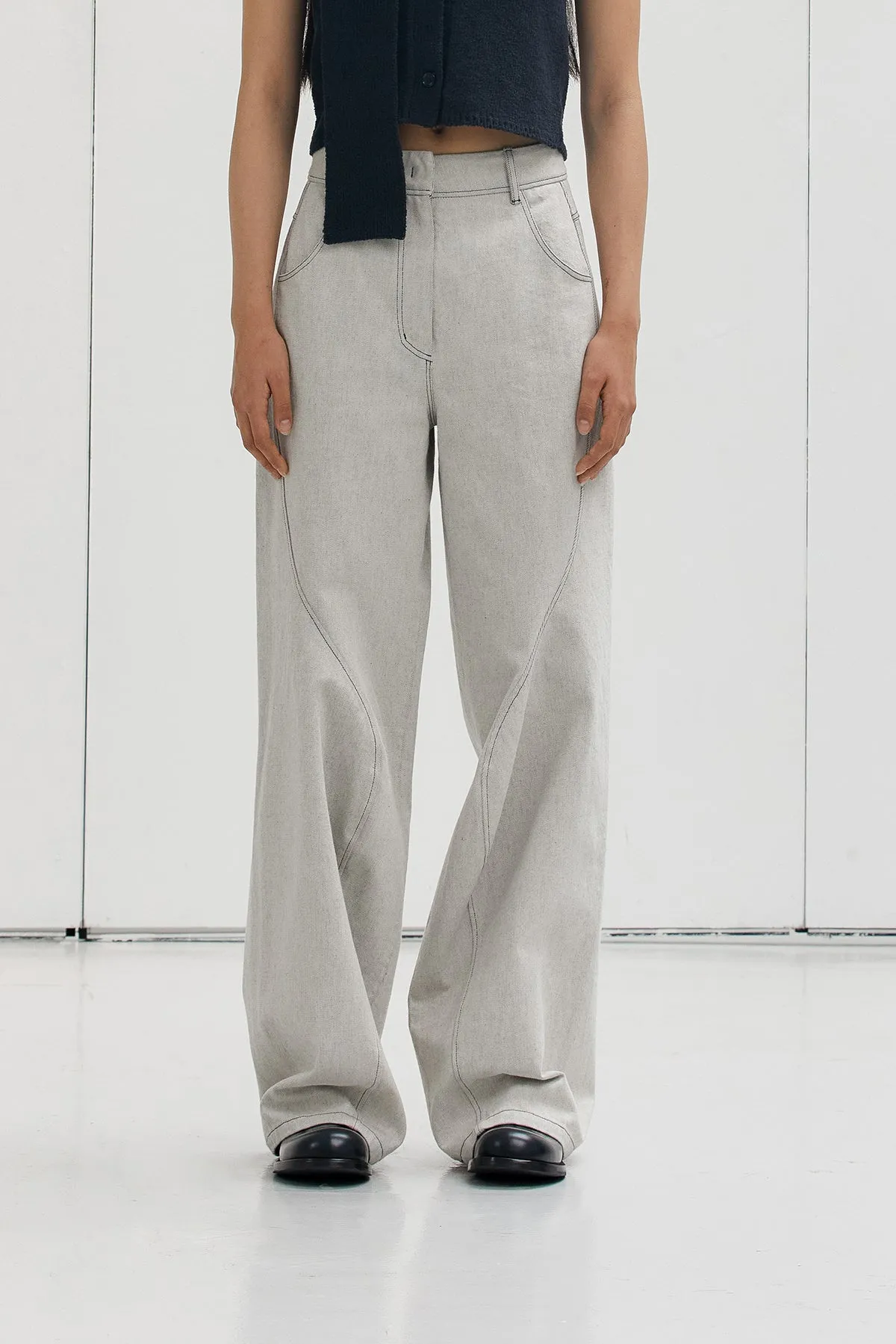Channel Jeans In Ecru