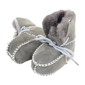 Children's Lace Up Grey Bootie