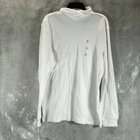 CLUB ROOM Men's White Solid Interlock Turtleneck Long-Sleeve Shirt SZ XL