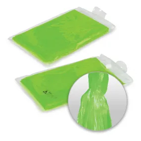 Emergency Poncho - Bright Green (Set of 50)