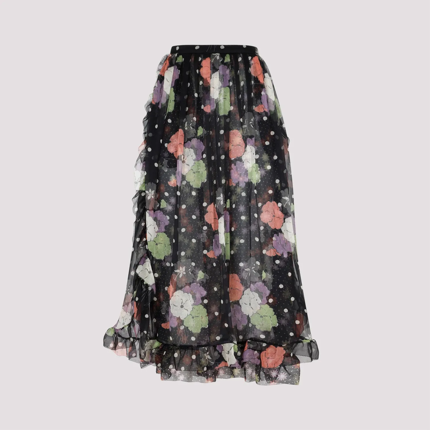 ETRO Luxurious Black Silk Skirt for Women - Fall/Winter 2023 Collection