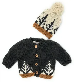Forest Cardigan and Beanie Set