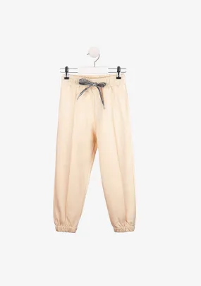 Girl's Beige Joggers