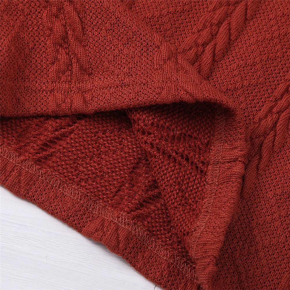 Girls Long-Sleeve Solid Color Turtleneck Dress Baby Girl Wholesale