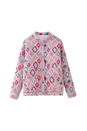 'Gus' Printed Long Sleeve Cotton Jacket