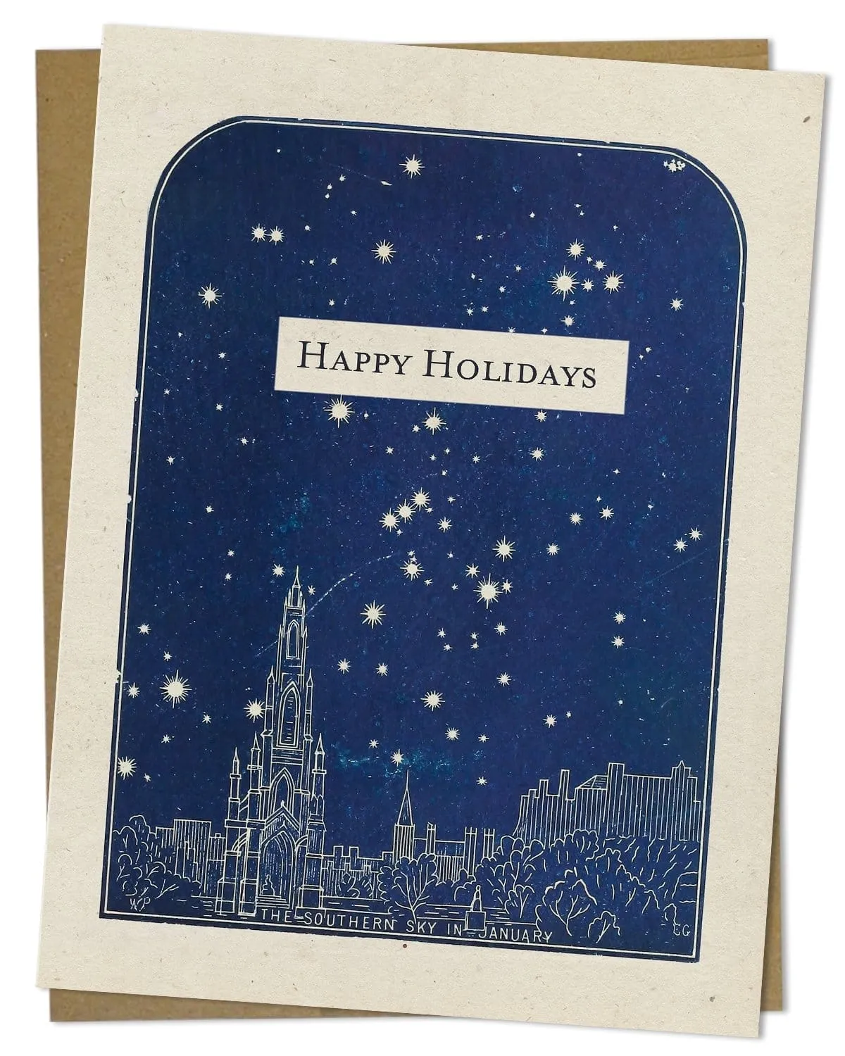 Happy Holidays - Night Sky Card