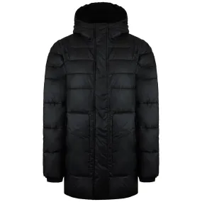 Hunter Intrepid Womens Black Mid Puffer Coat