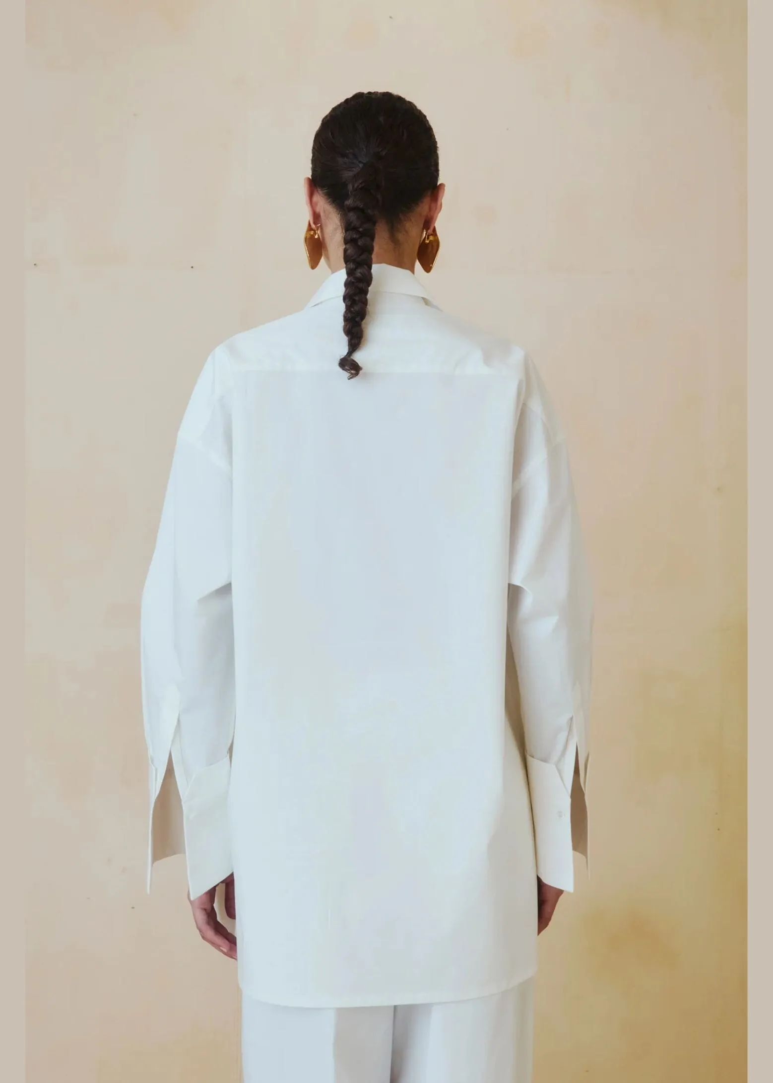 Jodie Shirt Popeline Tunic Style / White