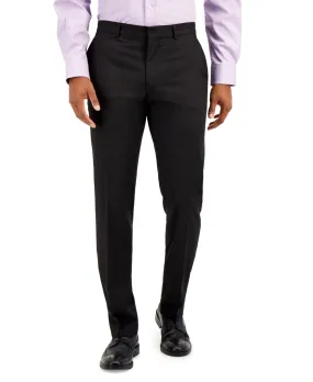 Kenneth Cole Reaction Mens Slim fit Dress Pants 34X32 Black Solid