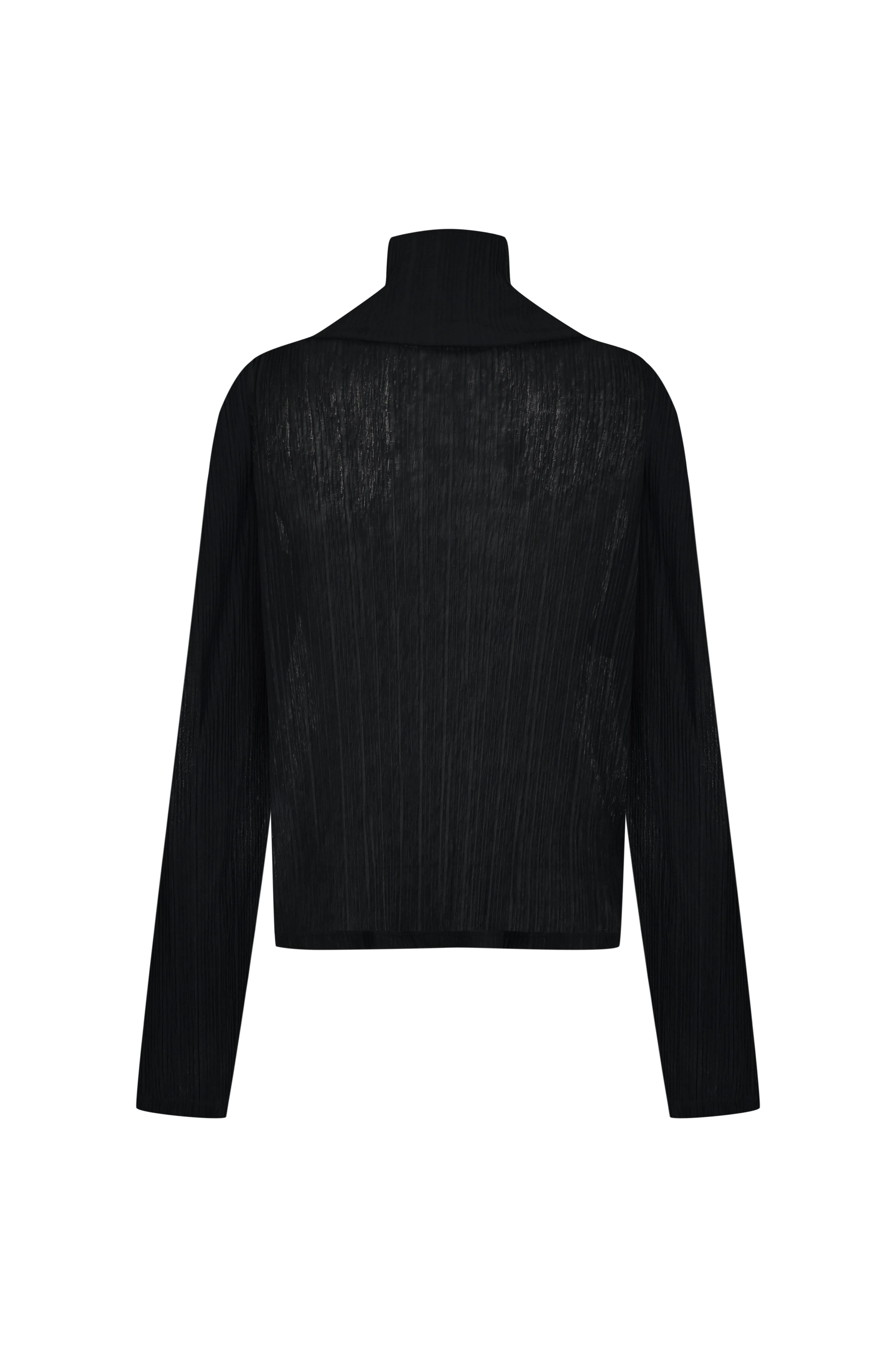 Knitted Black Turtleneck Sweater