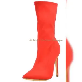 MAYBEL-OJ-RED BOOTIES