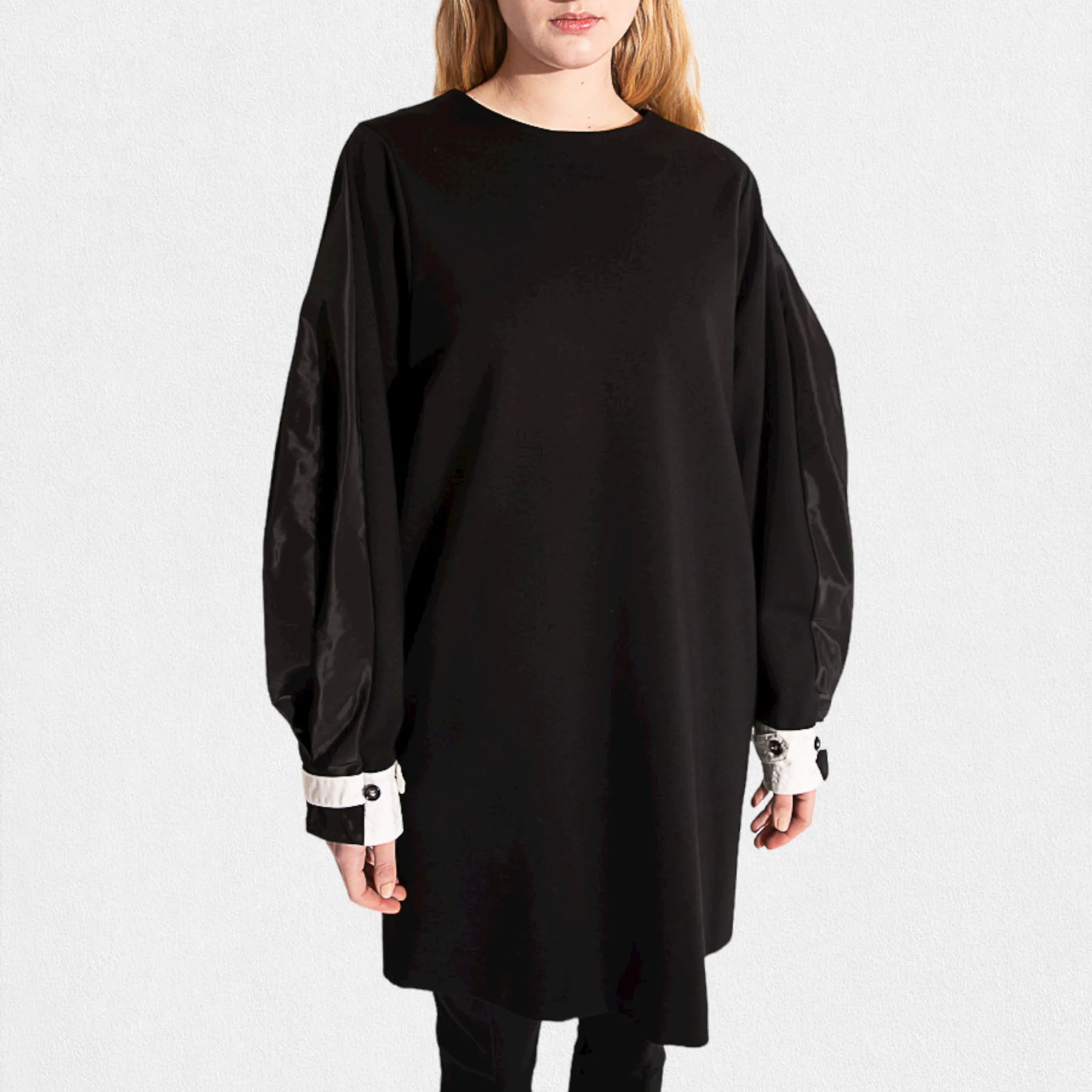 MEIMEIJ - KNIT AND TAFFETA TUNIC/DRESS
