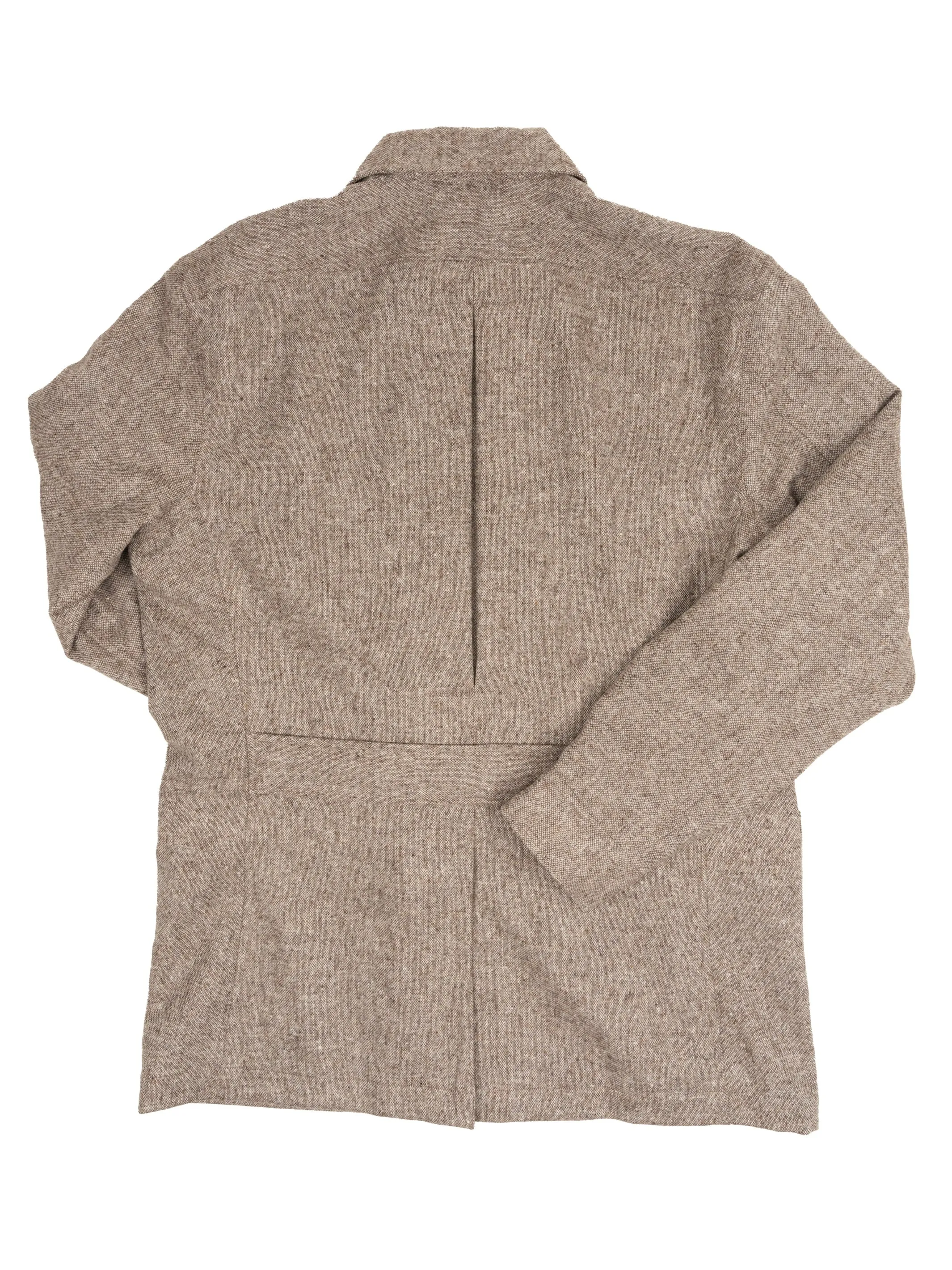 Natural Oat Donegal Tweed Safari Jacket