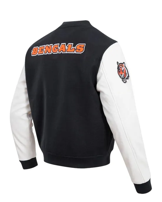 NFL CINCINNATI BENGALS CLASSIC WOOL VARSITY JACKET | NFL LEATHER JACKET