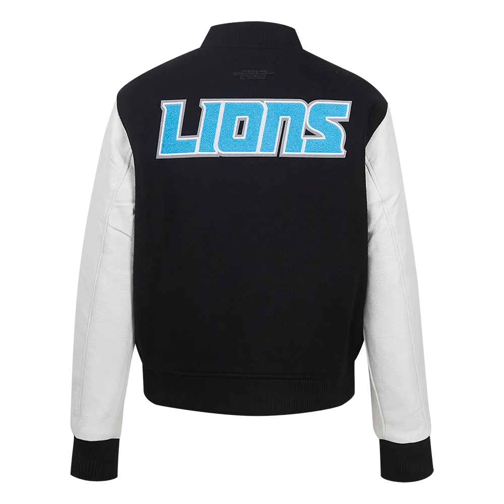 NFL DETROIT LIONS CLASSIC  WOOL VARSITY JACKET | NFL WOOL JACKET