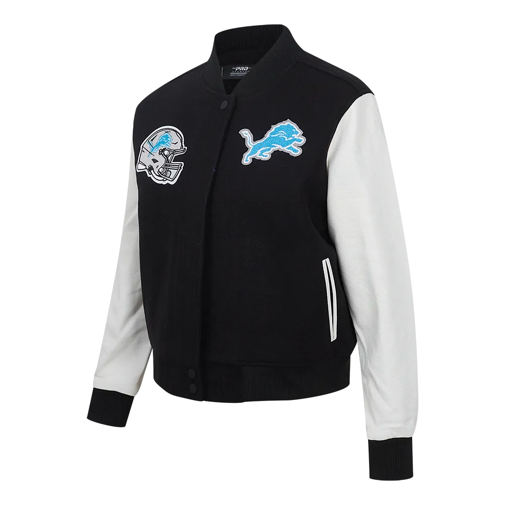 NFL DETROIT LIONS CLASSIC  WOOL VARSITY JACKET | NFL WOOL JACKET