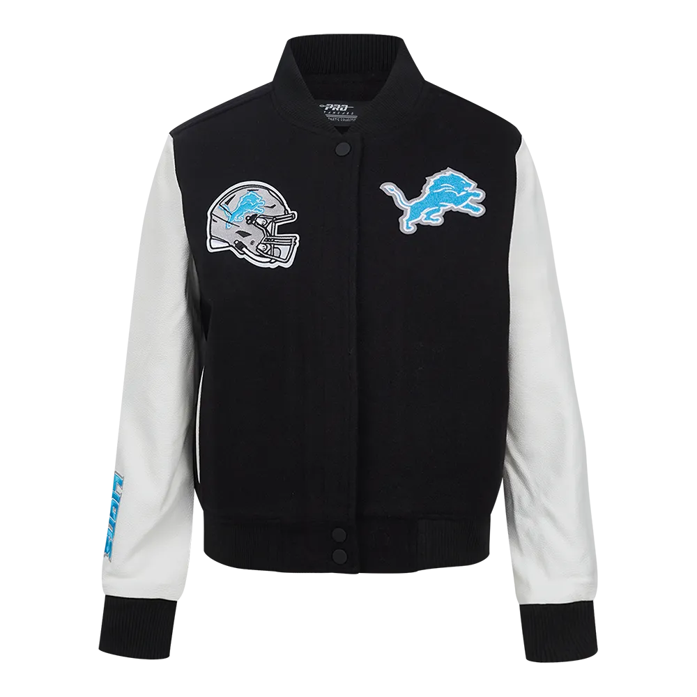NFL DETROIT LIONS CLASSIC  WOOL VARSITY JACKET | NFL WOOL JACKET