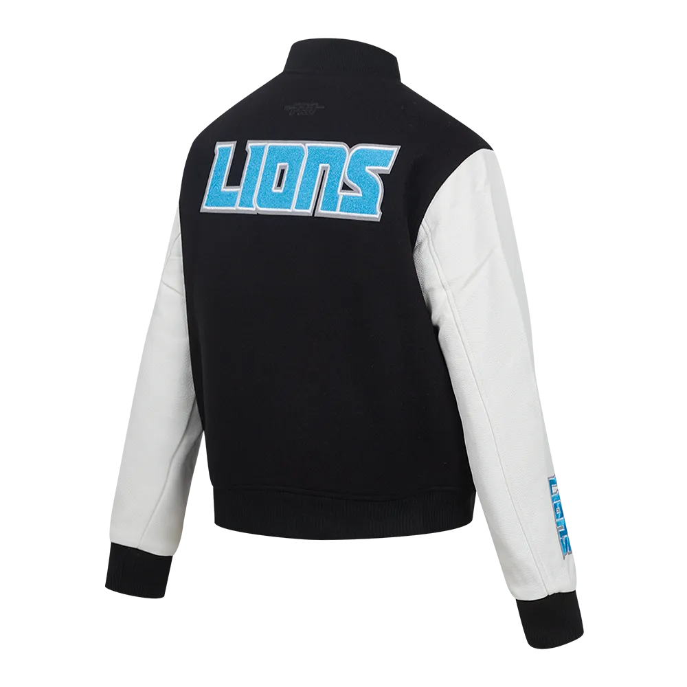 NFL DETROIT LIONS CLASSIC  WOOL VARSITY JACKET | NFL WOOL JACKET