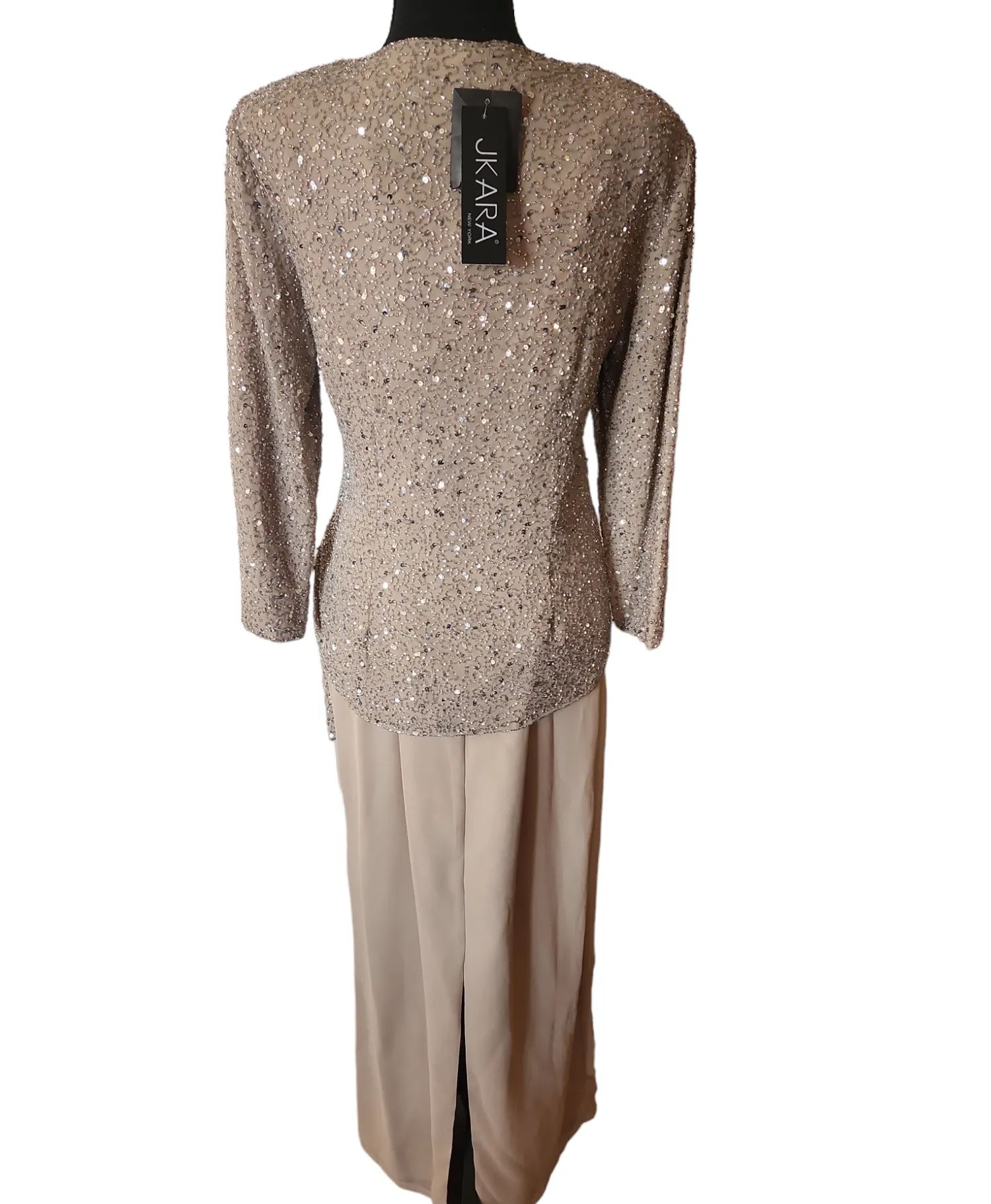 (NWT) JKARA New York - Beige Two-Piece Dress
