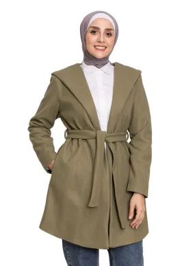 Olive Feather Jacket