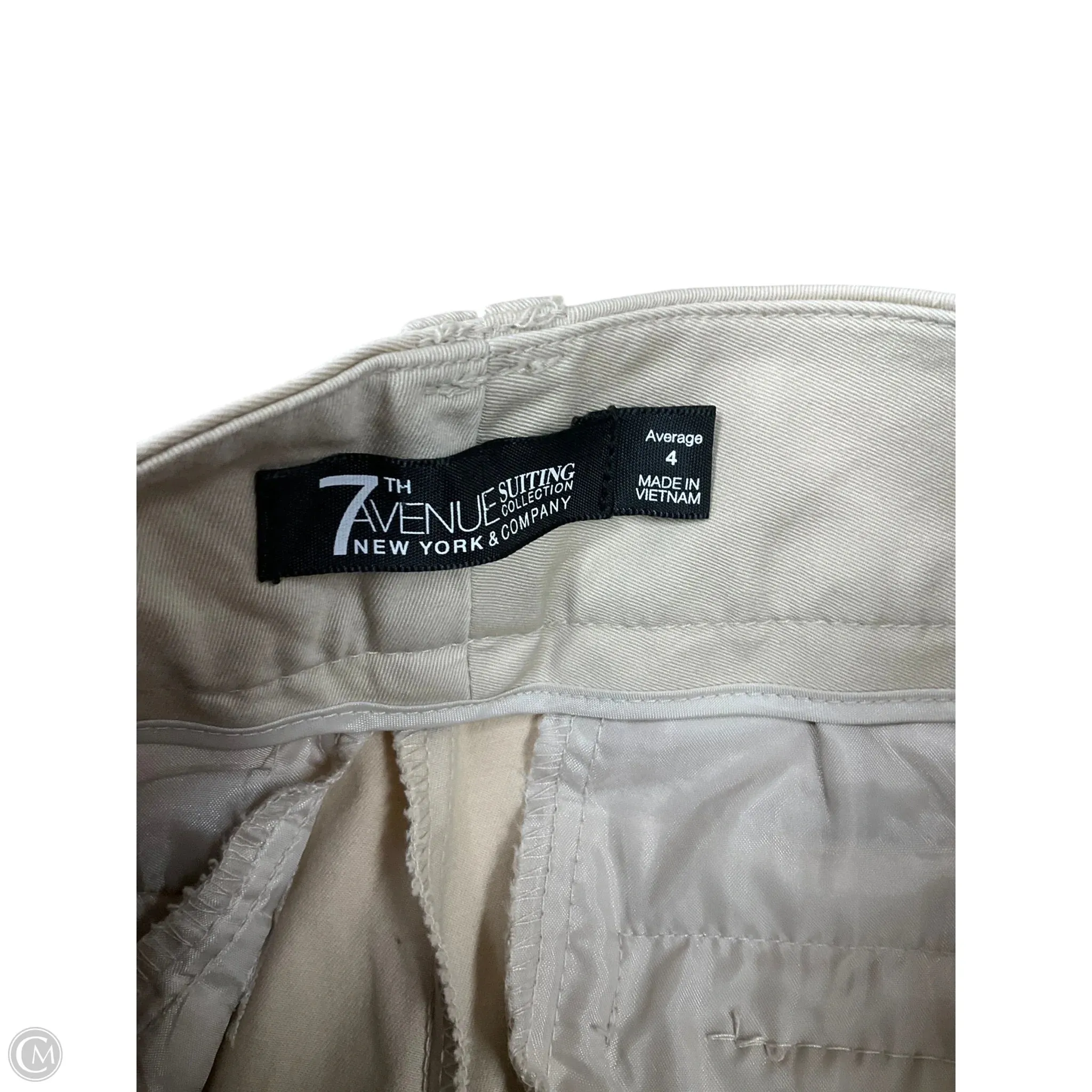 Pants Dress By Cmc In Cream, Size: 4