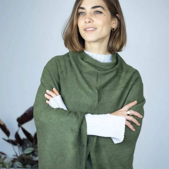 Personalised Easy To Wear Fine Knit Overhead Poncho