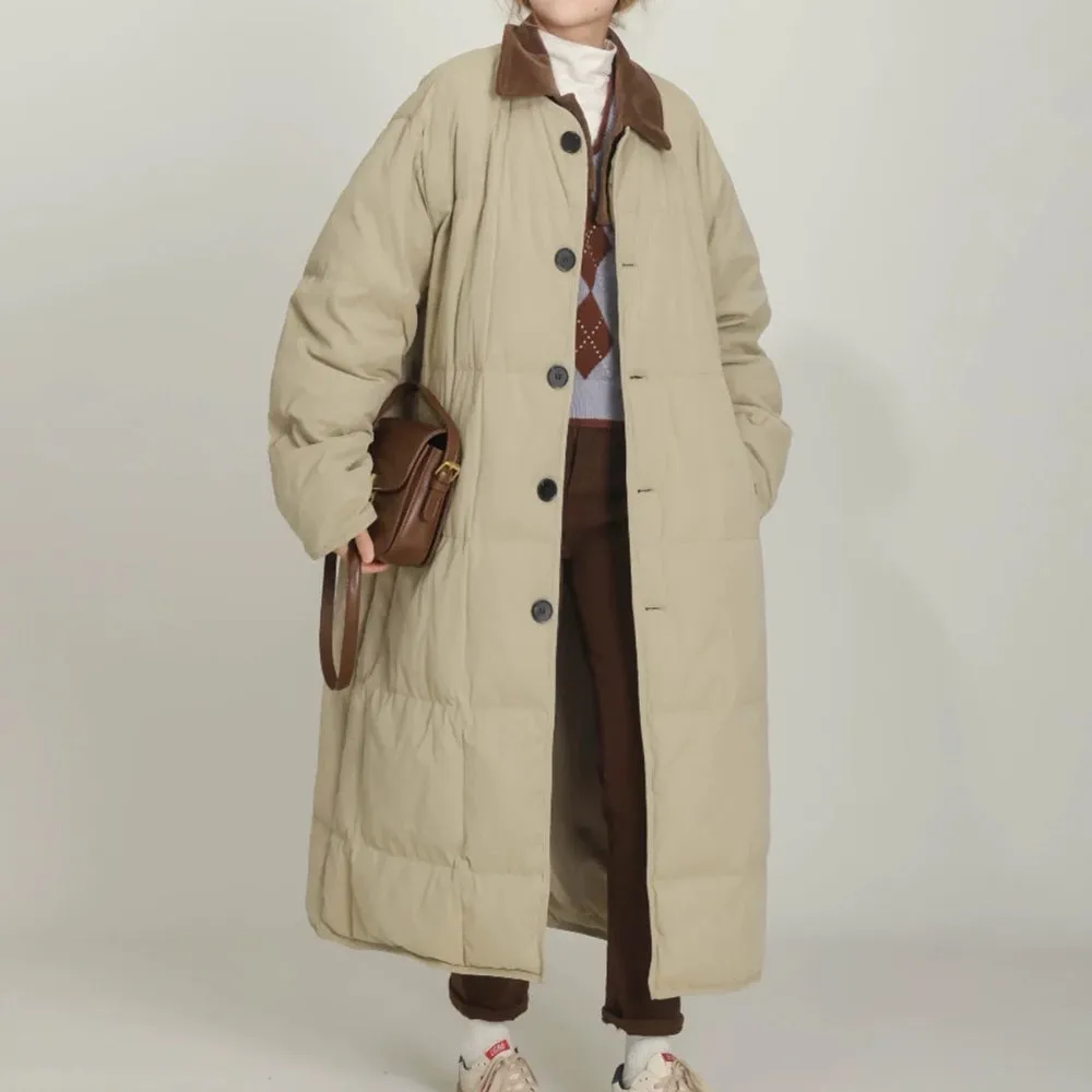 Preppy Style Quilted Coat