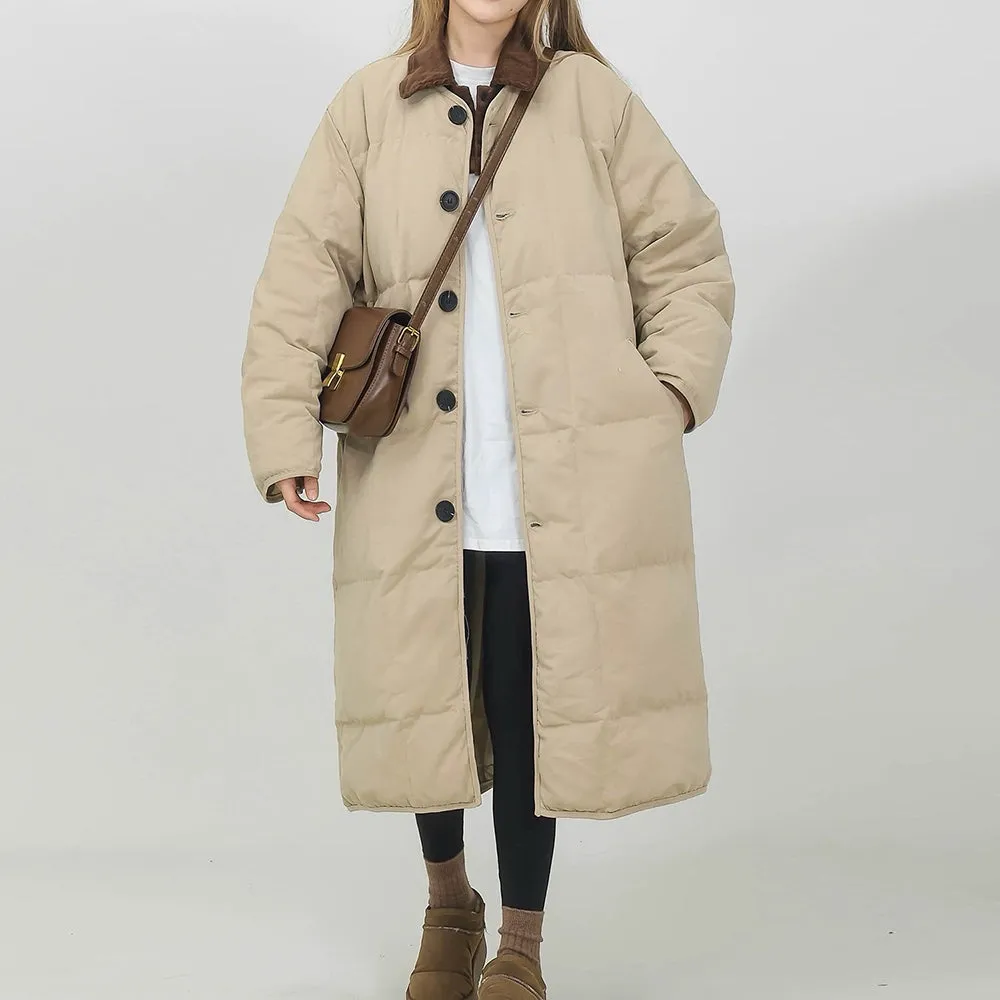 Preppy Style Quilted Coat