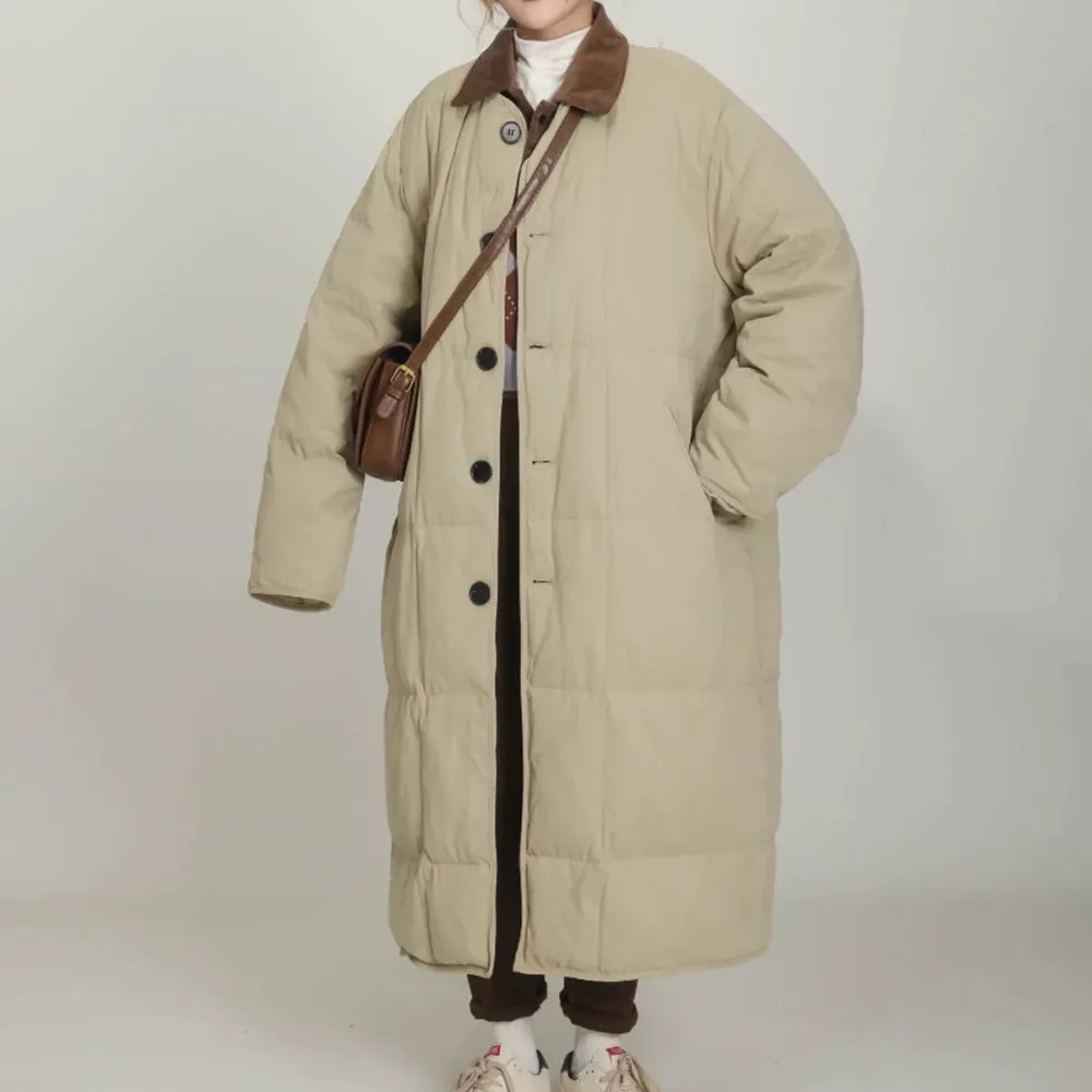 Preppy Style Quilted Coat