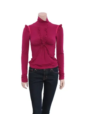 Ruffle Turtleneck