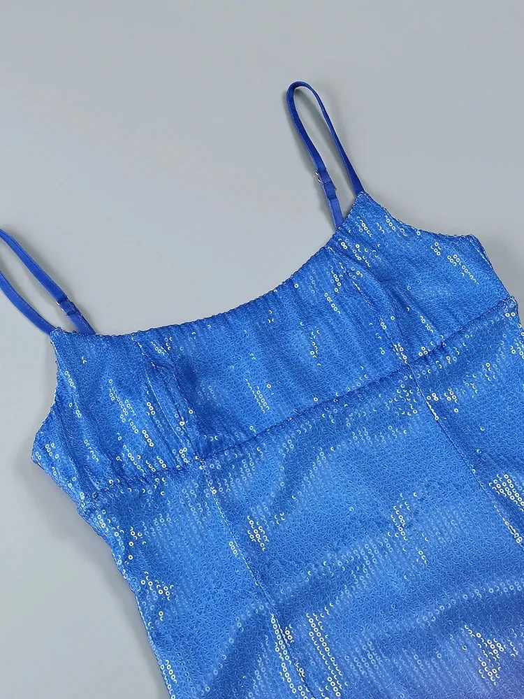 Sequin Ombre Midi Dress