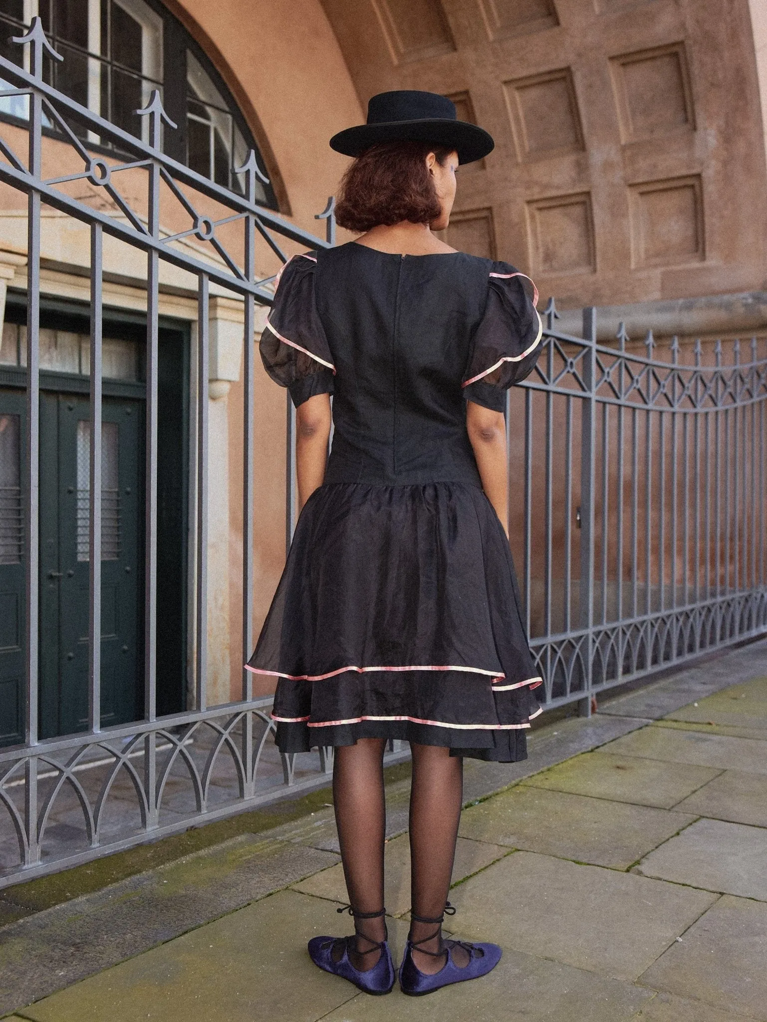 Silk Ruffle Dress