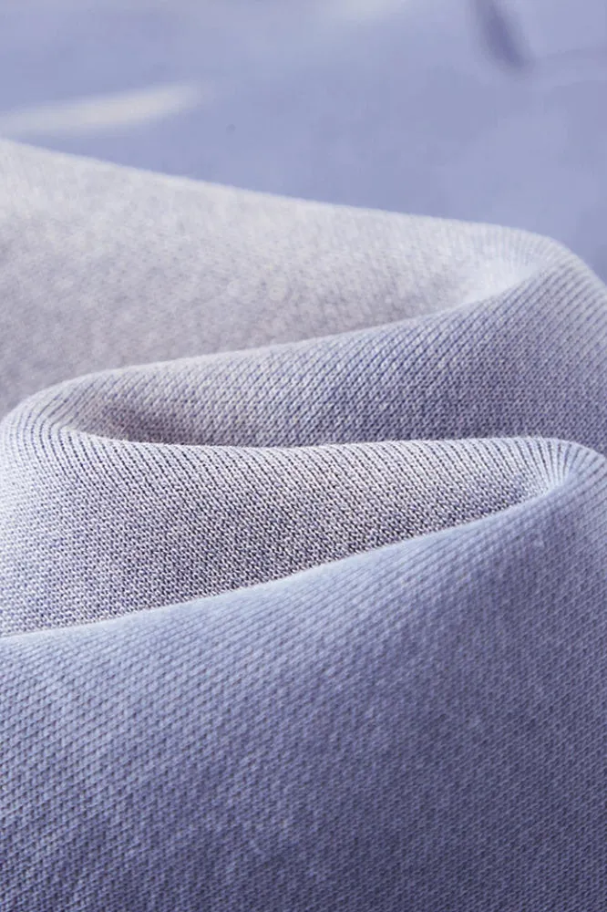 Solid Color Knit Distressed Sweat Joggers