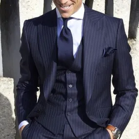 Striped suit business casual suit men's three-piece suit