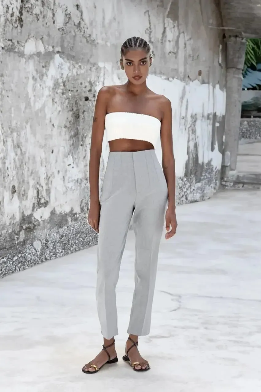 Tailored High Waist Slacks